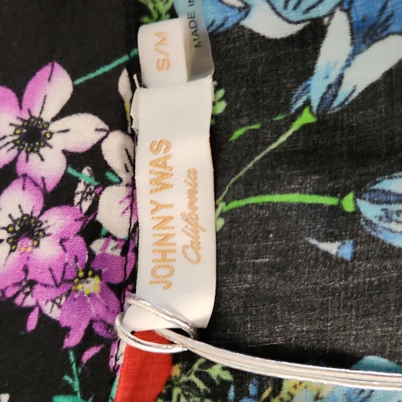 Nwt Johnny Was Floral Vneck Maxi Kaftan Dress - Picture 14 of 15